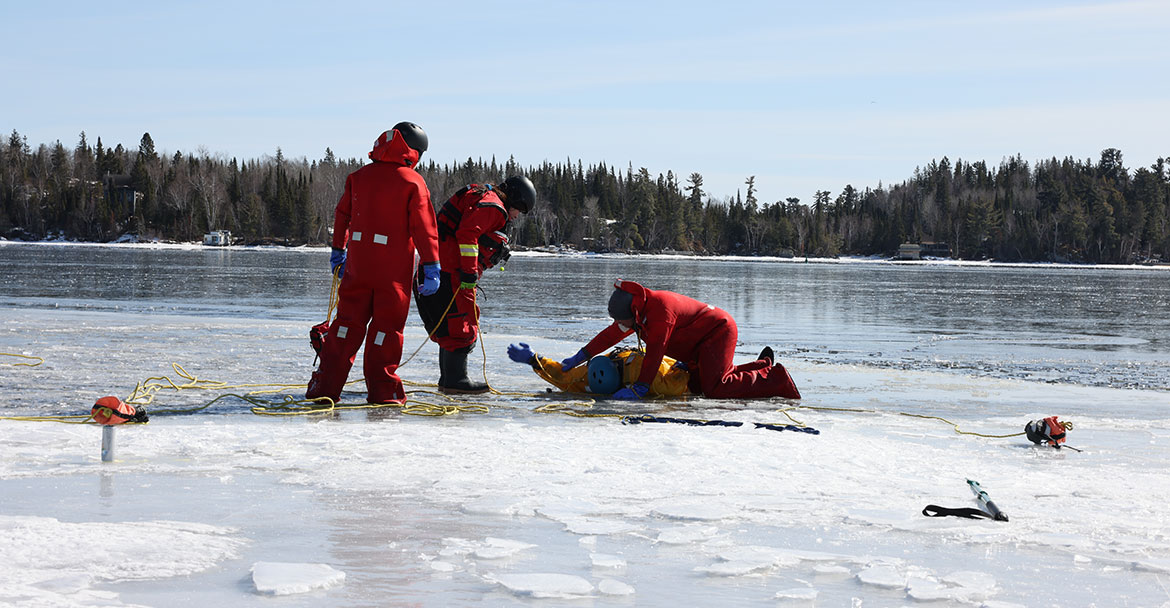 Ma'iingan Services Completes Ice Rescue Technician Training for Enhanced Community Safety